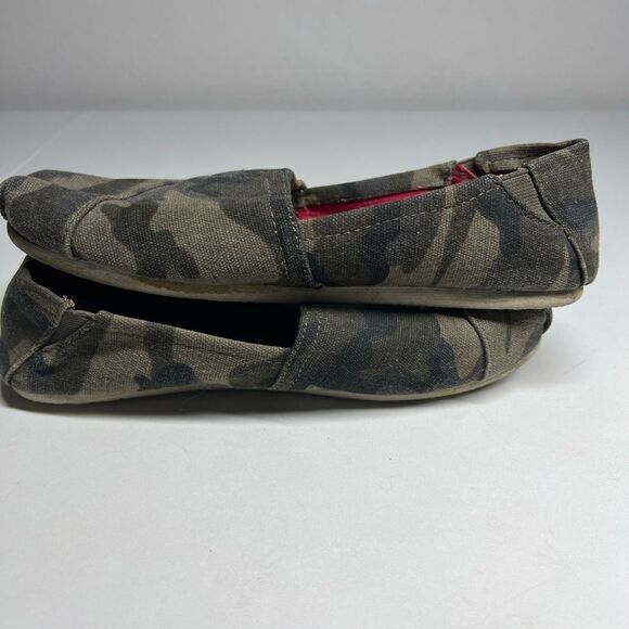 Faded glory Shoes Womens Sz 8 Camo Flats Comfort Slip On Casual - Picture 8 of 9